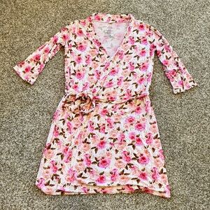 Posh Peanut Women’s Pink Rose Robe (Size S)